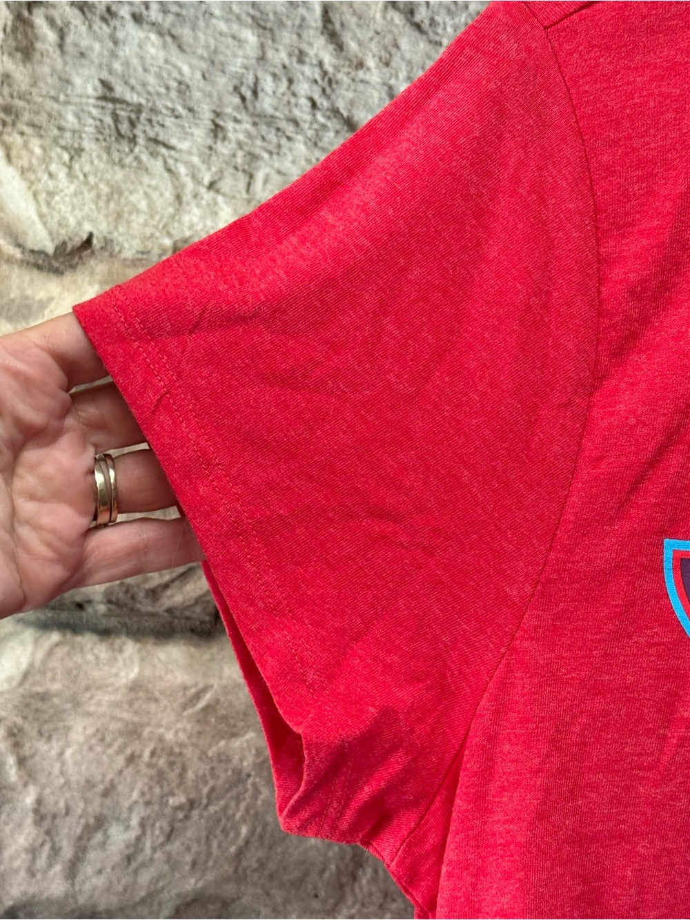 Women’s Red Wonder Woman Logo Tee - Picture 3 of 7